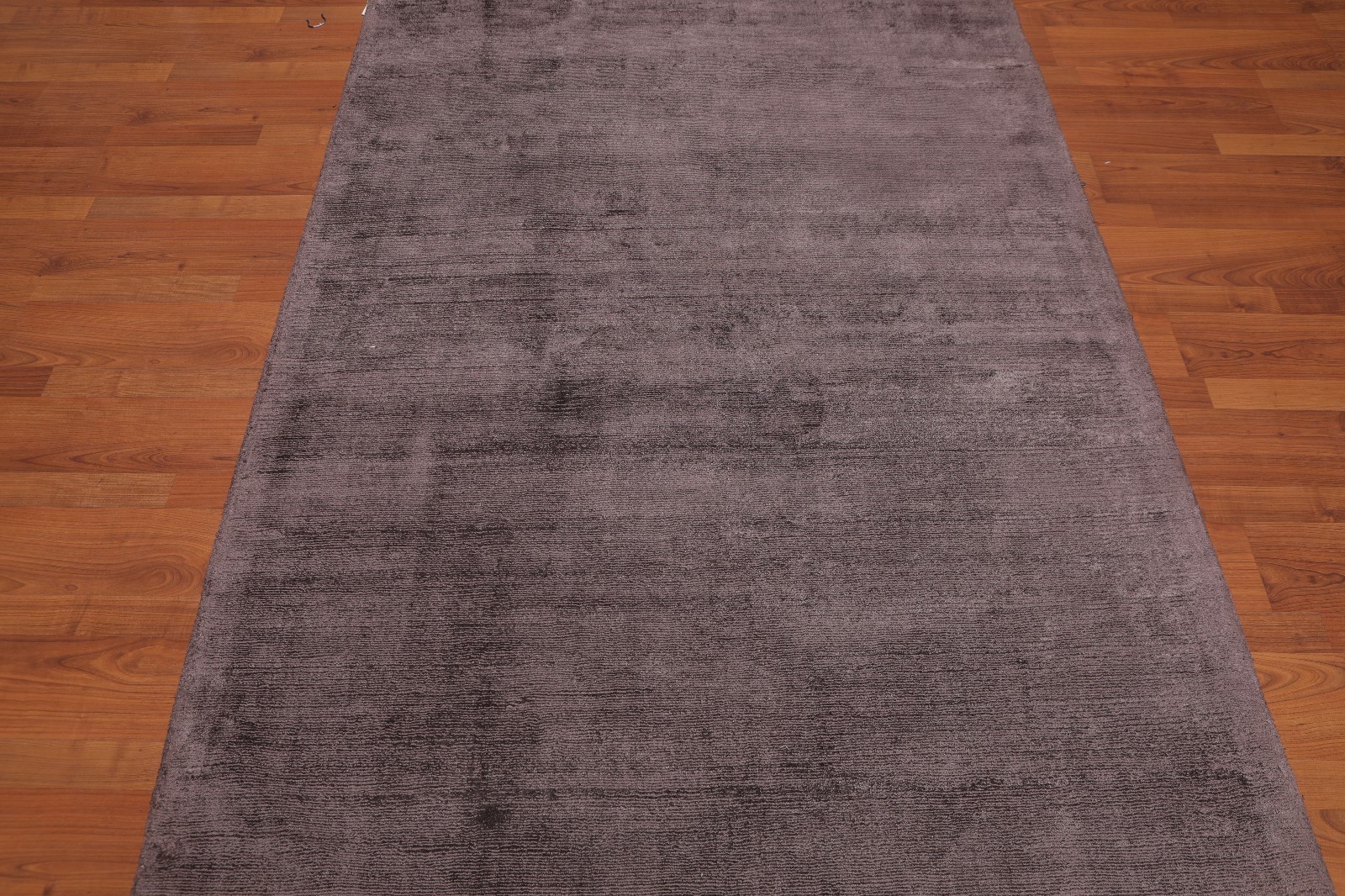 4'6" x 6’10" Handmade Bamboo silk Modern loop & cut Textured Pile Area rug Brown gallery