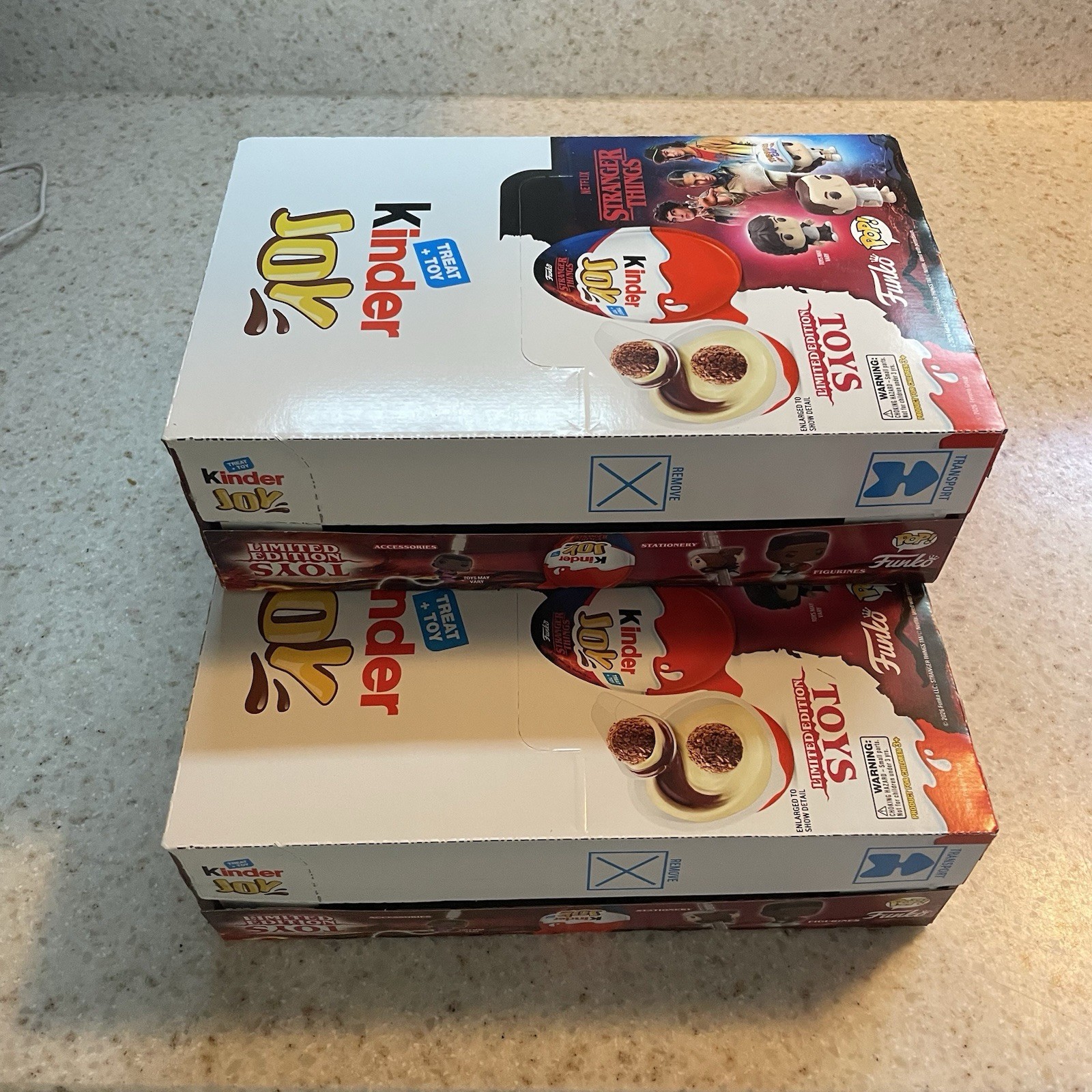 Kinder Joy Stranger Things Funko 15 Pack SEALED Read Disc gallery