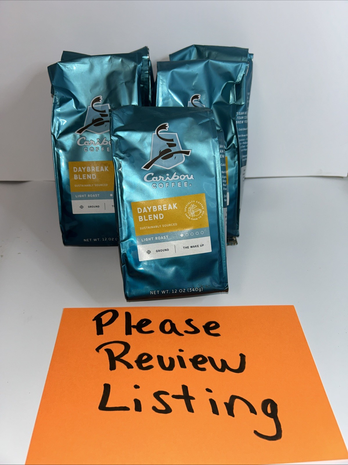 (5) Caribou Coffee Daybreak Blend Ground Coffee Light Roast 12 oz PLEASE REVIEW gallery