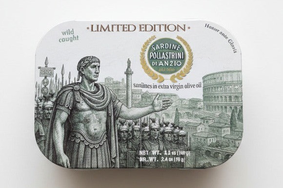 Pollastrini Limited Edition Sardines in Extra Virgin Olive Oil - 100g (3.5oz) gallery