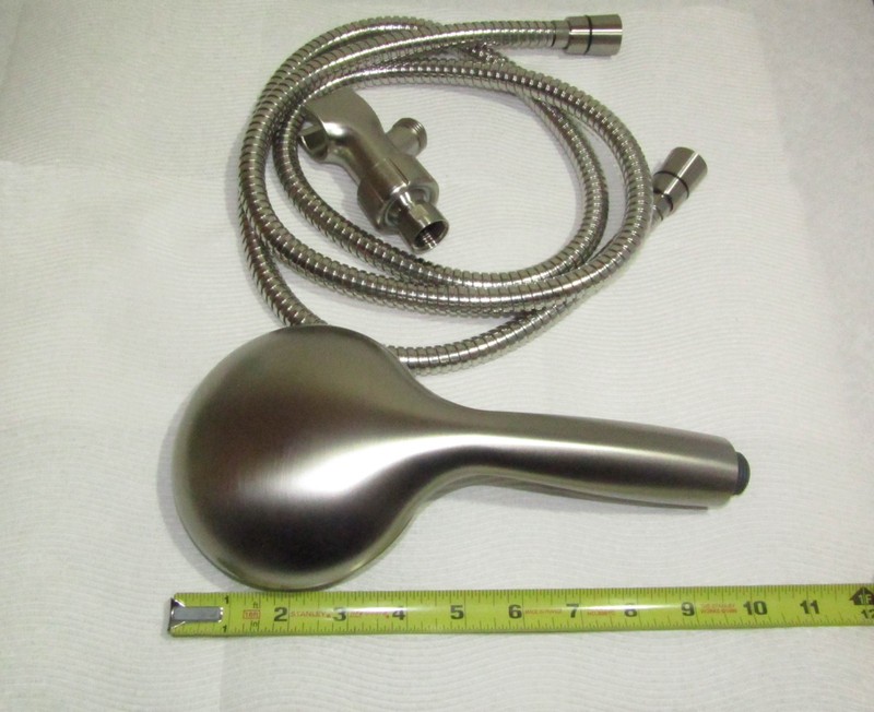 High Pressure Shower Head Hand Held Modified 10.5gpm Brushed Nickel gallery