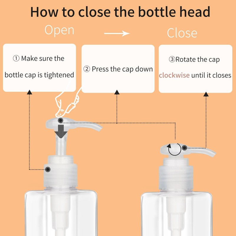 Clear 250ML Pump Bottle Refillable Cosmetic Lotion Dispenser gallery