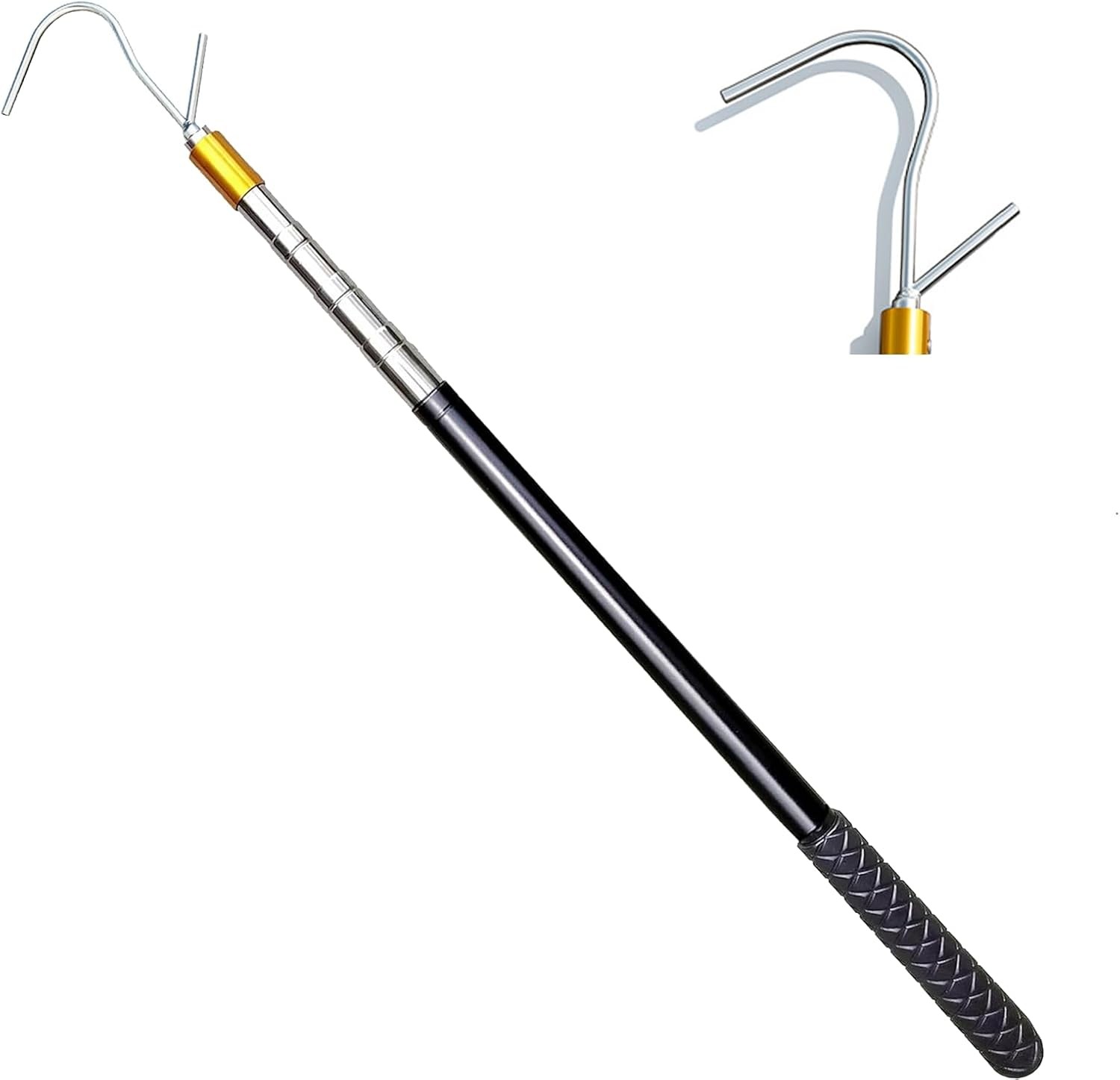 Snake Hook Grabber Tool - 60 Inches Extensible Stainless Steel Reptile Catcher S gallery