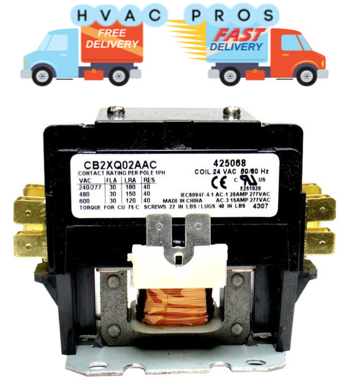 Lennox Armstrong Ducane Condenser Contactor Relay 2 Pole 30 Amp 68J36 68J3601 gallery