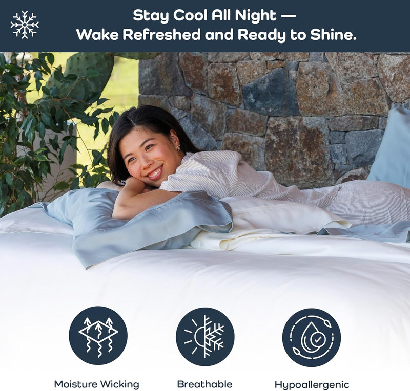 Eucalyptus Cooling Pillowcase and Sheet Sets King Size | 100% Certified Tencel F gallery