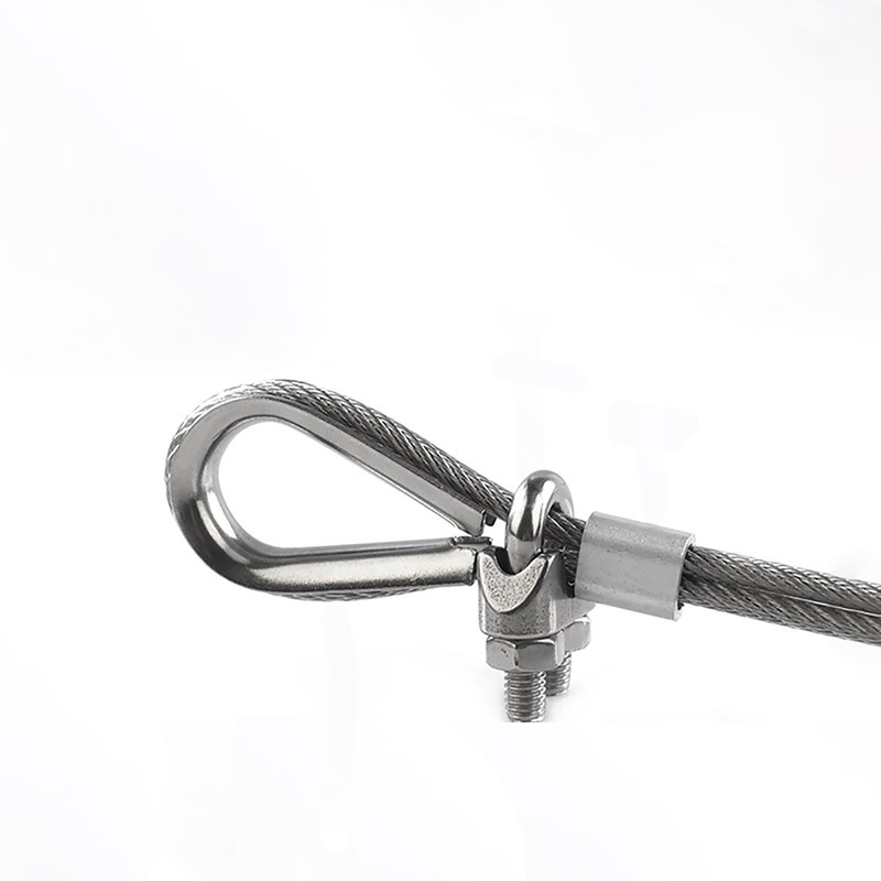 GALVANISED THIMBLE THIMBLES WIRE CABLE ROPE CABLE CLIPS CLAMPS 1mm - 28mm gallery