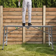 Height Adjustable Folding Non-slip Work Platform Bench Step Scaffolding –