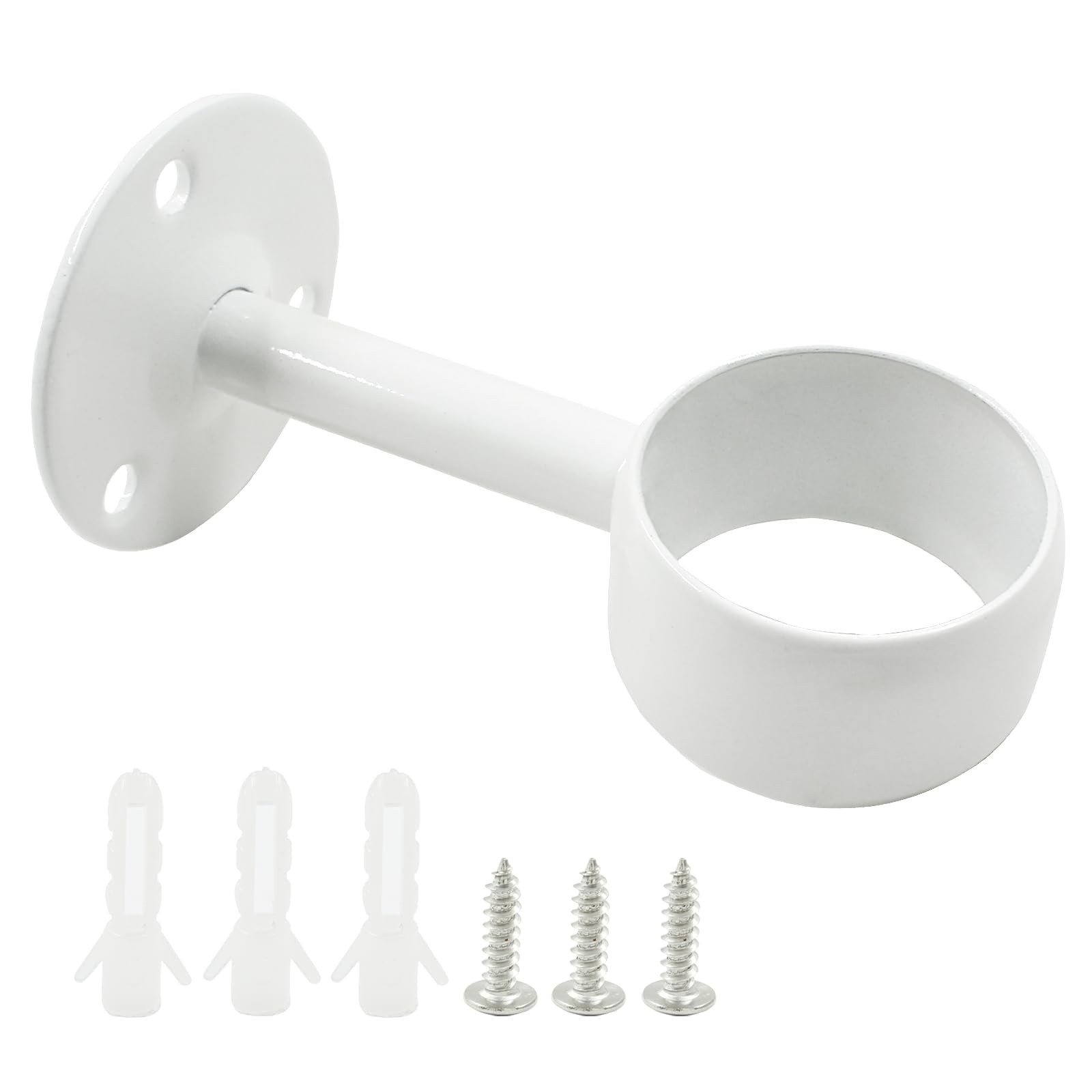 4 Pack 1-1/4 Inch Stainless Steel Curtain Rod Ceiling Mount Brackets gallery