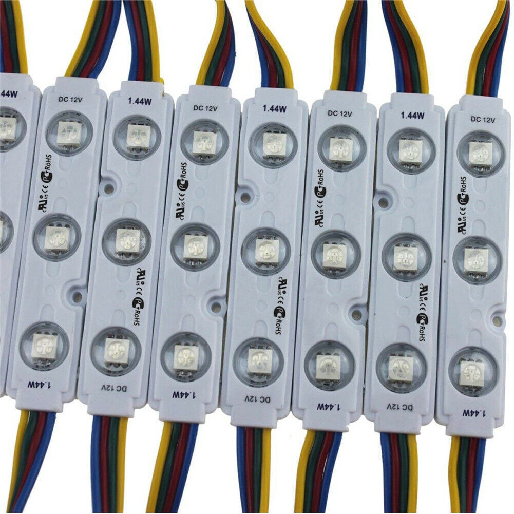 Super Bright 20~2000Pcs 5050 SMD RGB LED Module Light Injection Lamp Waterproof gallery