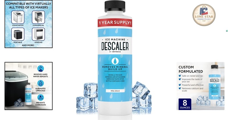 8 Fl Oz Efficient Ice Maker Cleaner - Nickel-Safe Formula for Long-Lasting Use gallery
