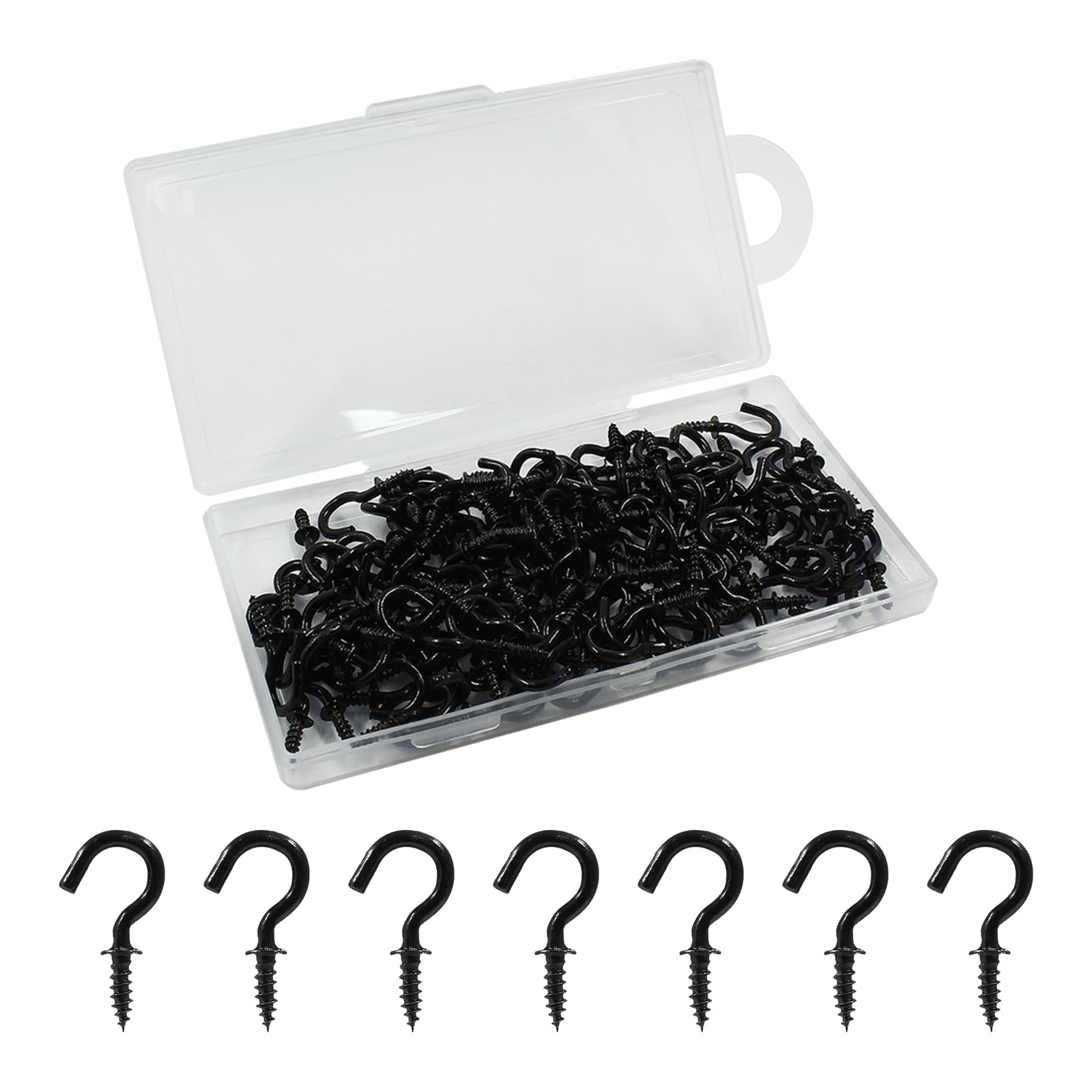 120 1/2 Inch Ceiling Cup Hooks, Screw Hooks, Self-Tapping Metal Hanging Hooks gallery