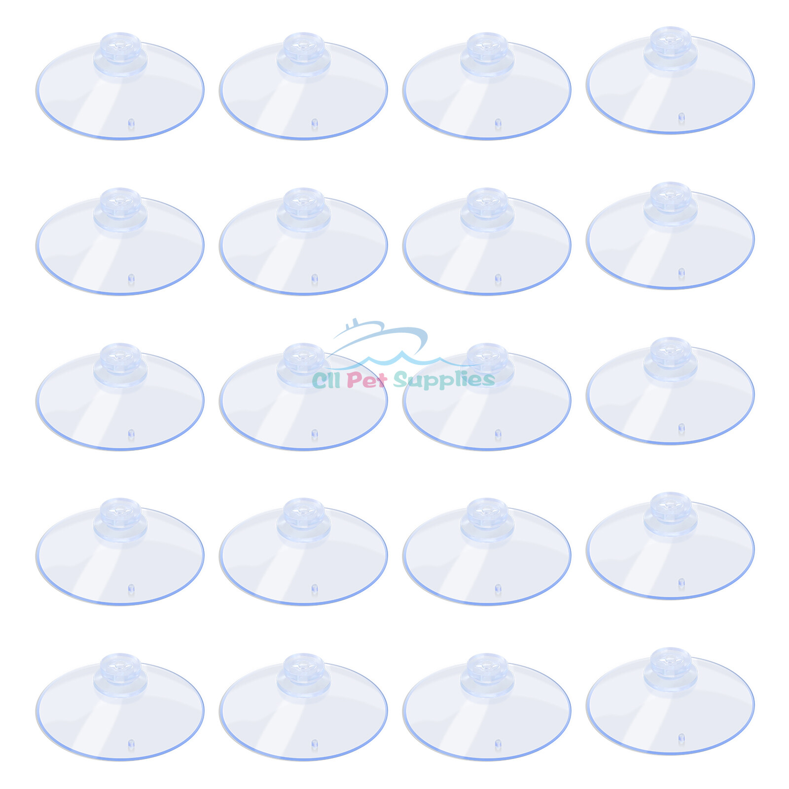 AQUANEAT 20 Packs Suction Cups without Hooks Clear Sucker Pads gallery