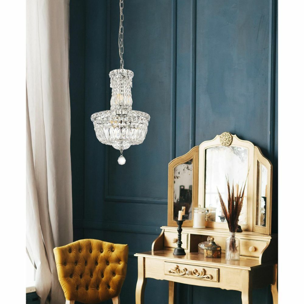 Chandelier Crystal Pendant 6 Light Fixture Bathroom Bedroom Dining Room Ceiling gallery