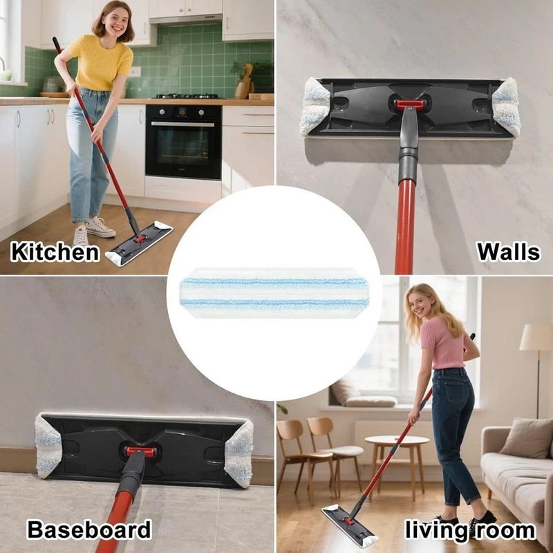 8 Pack Mop Pads Replacements Compatible with O Cedar H2prO Flat System... gallery