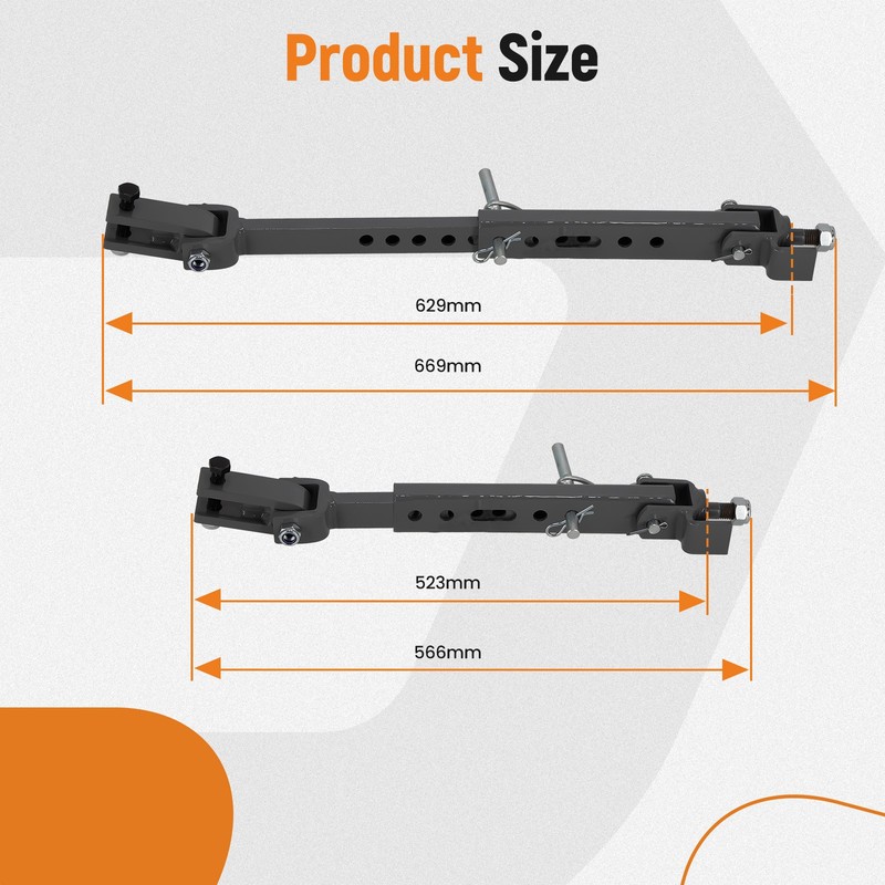 Solid Telescopic Stabilizer for Kubota Tractor L2600 L3000 L2800 L3400 L3200 gallery