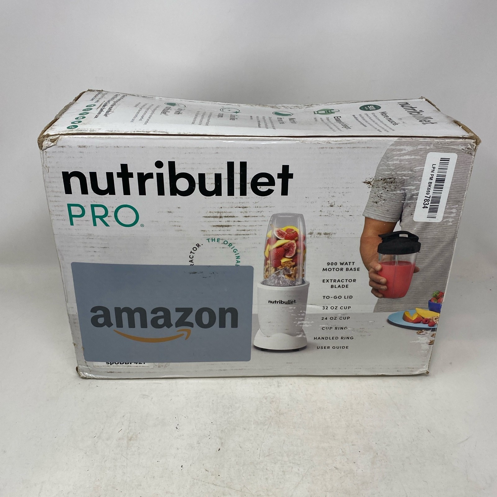 NutriBullet Pro 900 Blender Matte White NB9-0901AW 32/24oz Cups gallery