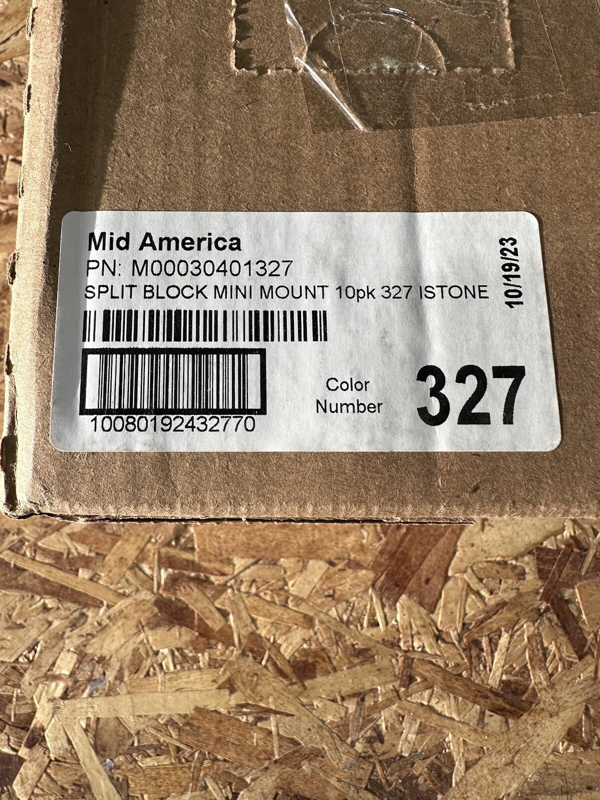 Mid America Recessed Split Block Mini Mount M00030401327 Stone Color # 327 gallery
