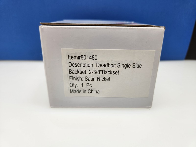 Deadbolt Single Side 2 3/8" Backset Satin Nickel ANSI Grade 3 gallery
