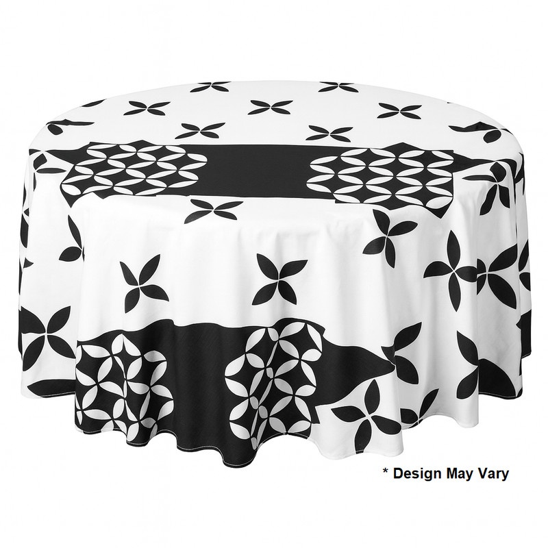 Dependable Industries Inc. Essentials Flannel Back Vinyl Tablecloth, 70" Round, gallery