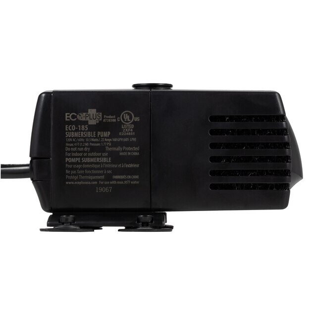 EcoPlus Eco 185 Fixed Flow Submersible/Inline Pump Eco Plus Hydroponic gallery