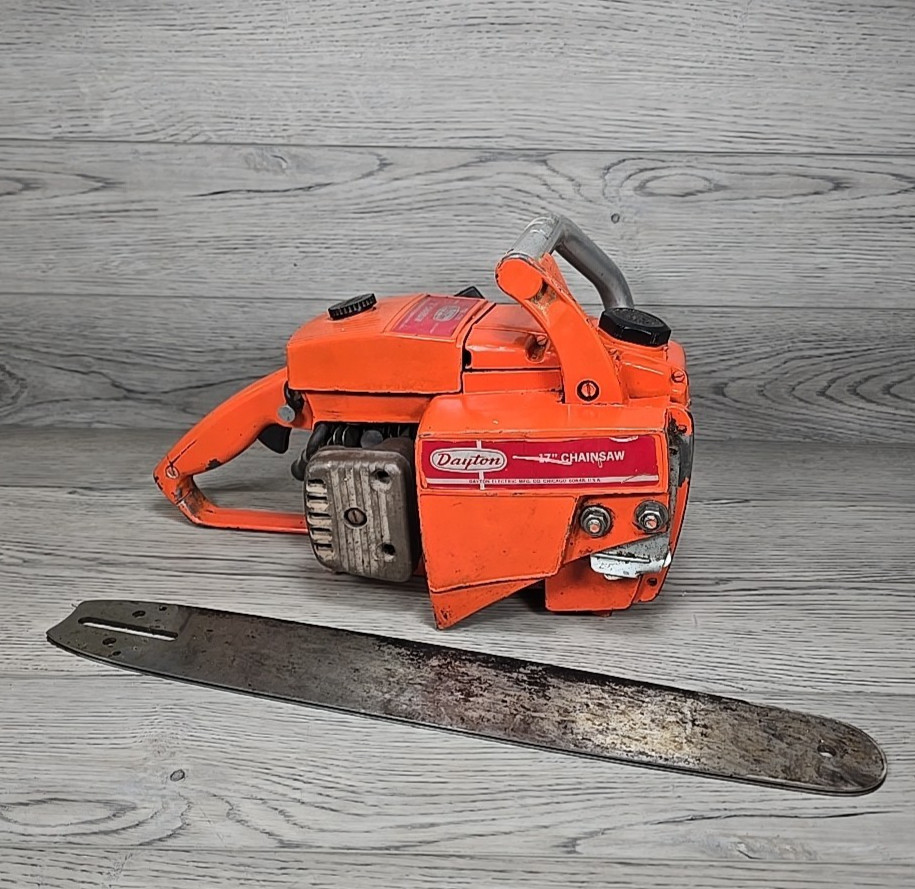 Vintage Dayton Model 2Z461 17-Inch Lightweight Gas Chainsaw - Parts or Repair gallery