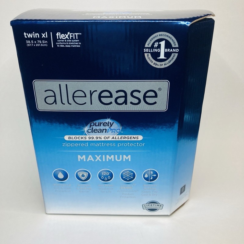 AllerEase Waterproof Twin XL Mattress Protector Maximum Allergy Asthma Dust Mite gallery