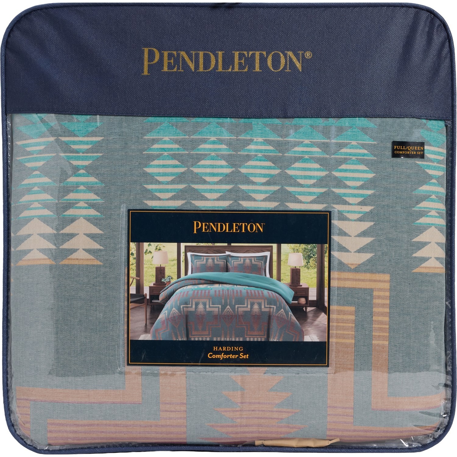 Pendleton Queen Harding Comforter + 2 Shams Set, 100% cotton, New w/ Tags gallery