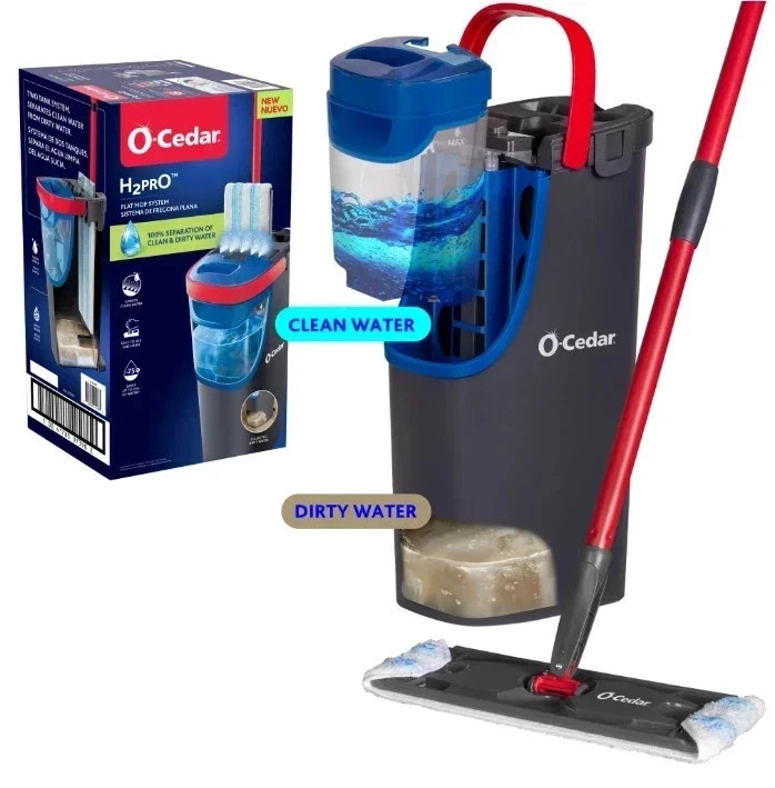O-Cedar H2prO Microfiber Flat Mop System- Fast Delivery gallery