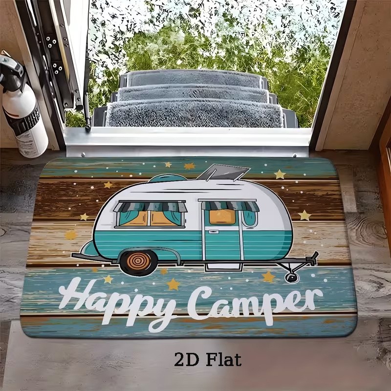 Happy Camper RV Doormat Non-Slip Rubber Back Washable for Camper Entryway gallery