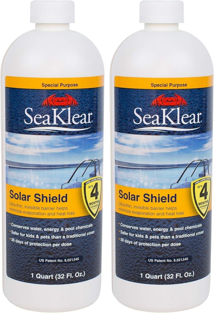 SeaKlear Solar Shield Liquid Pool Solar Cover - 1 Quart (1112000) (2 Pack)