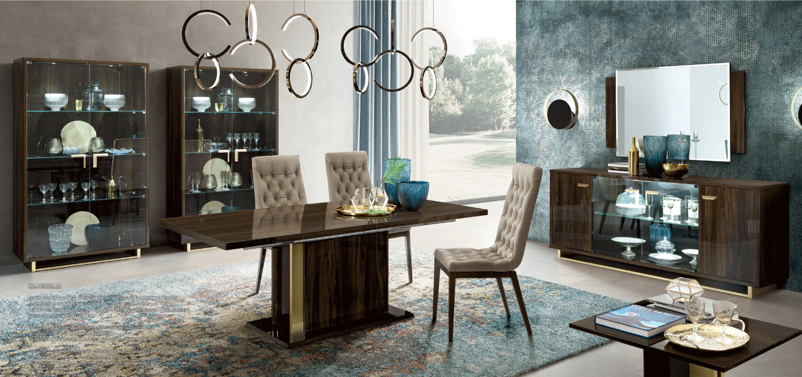 ESF Volare 10 Piece Dining Room Set Made in Italy by Camelgroup Italy gallery