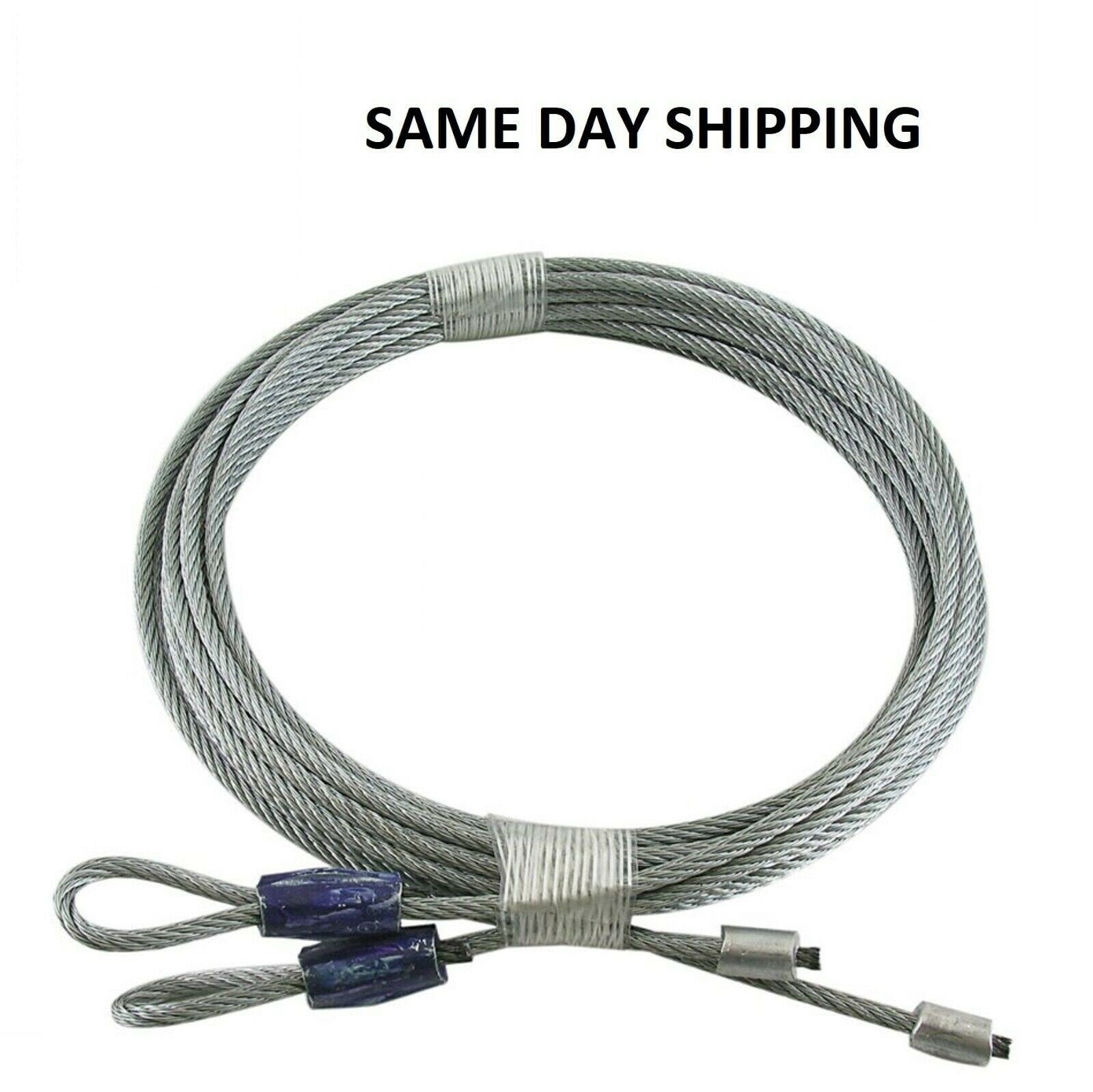 Garage Door Cables for Torsion Spring Doors 7',8',9',10',11',12',14' High Doors gallery