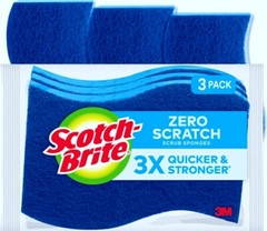Scrub Sponges kitchen Non-Scratch Zero Scratch Sponge for Non-Stick Dishes Safe