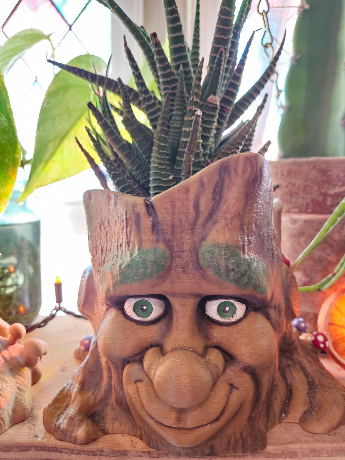 Tree Face Planter Pot – Unpainted Plant Pot Garden Décor Indoor/Outdoor gallery