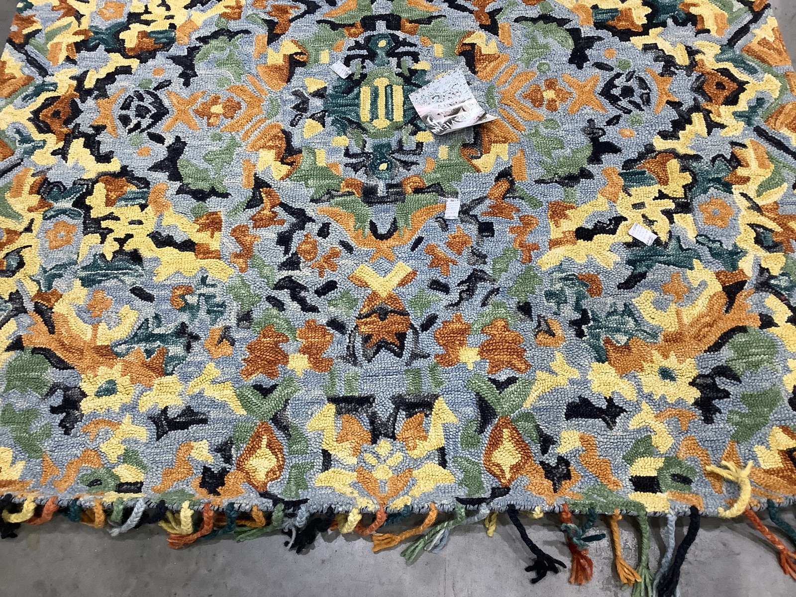 BLUE MULTI 6'-0" x 6'-0" Missing Thread Rug Reduced Price 1172684319 BLM452A-6SQ gallery