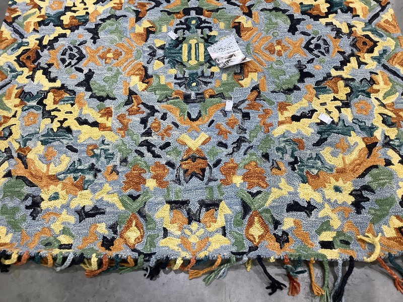 BLUE MULTI 6'-0" x 6'-0" Missing Thread Rug Reduced Price 1172684319 BLM452A-6SQ gallery