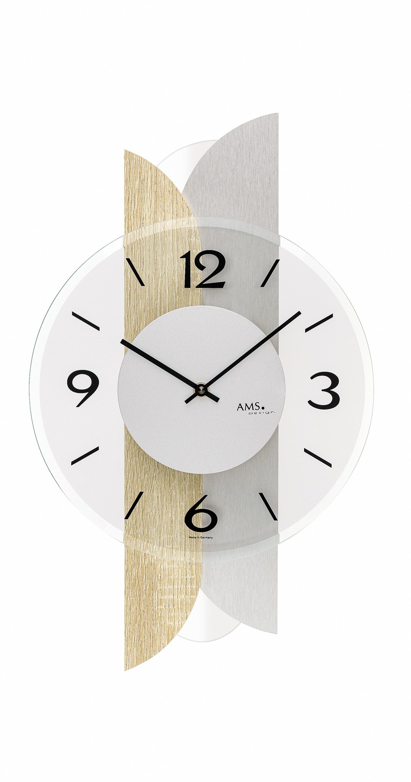 Modern Wall Clock with Quartz Movement by AMS gallery