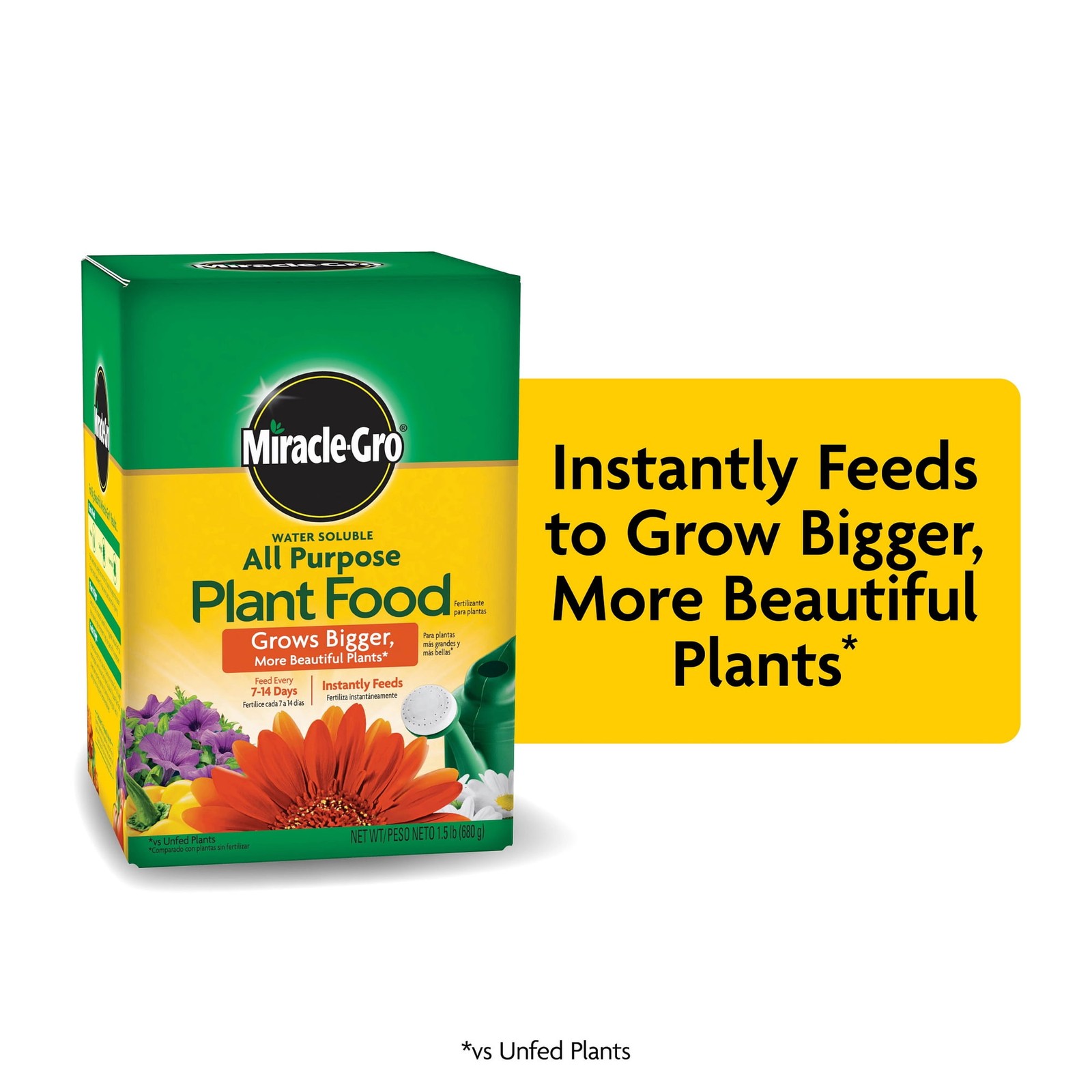 Miracle-Gro Water Soluble All Purpose Plant Food Fertilizer 1.5 lb FREE SHIP USA gallery