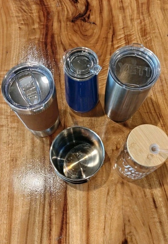 Assorted Cups Mugs Yeti Brumate Camping Wine Beer Stainless Steel Glass Lot of 5 gallery