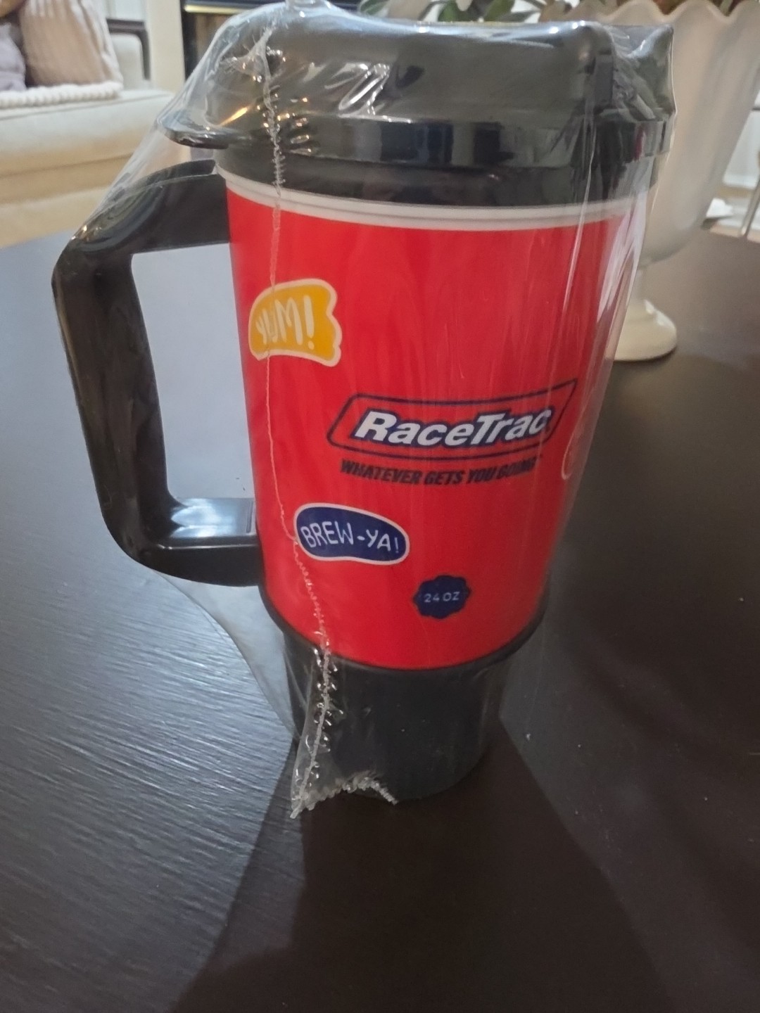 RaceTrac Whatever Gets You Going Coffee Travel Mug Whirley Works 24 OZ W 5 Refil gallery