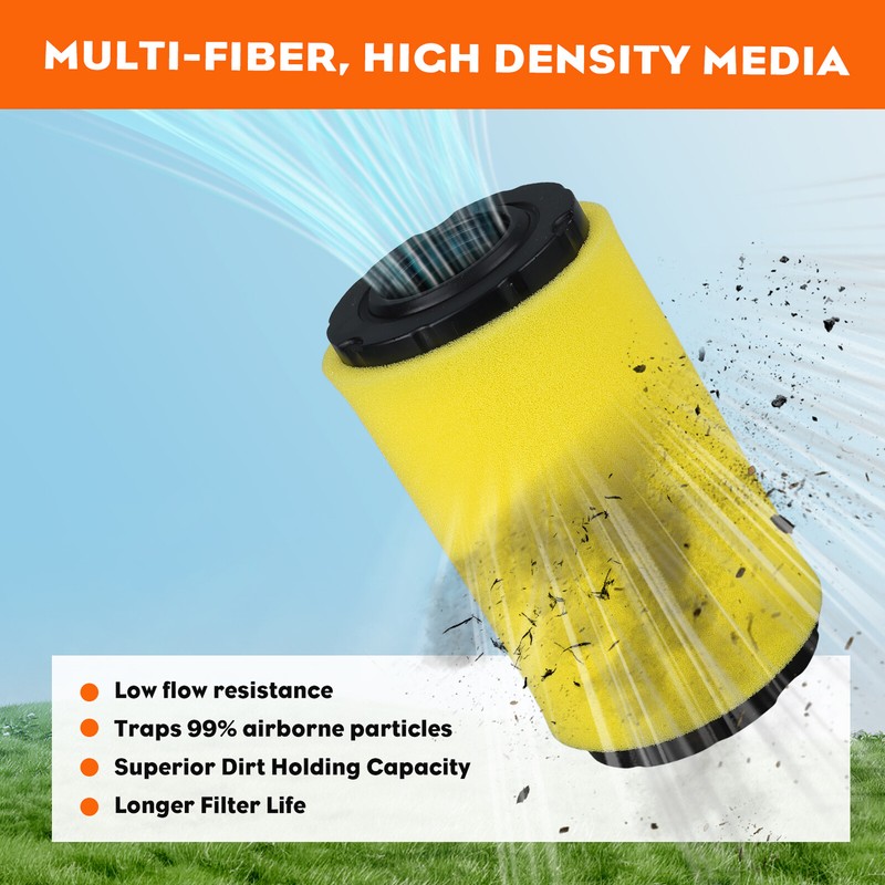 2 Pc Air Filter & Pre Filter for Briggs & Stratton 20-21HP Engine 793569 793685 gallery