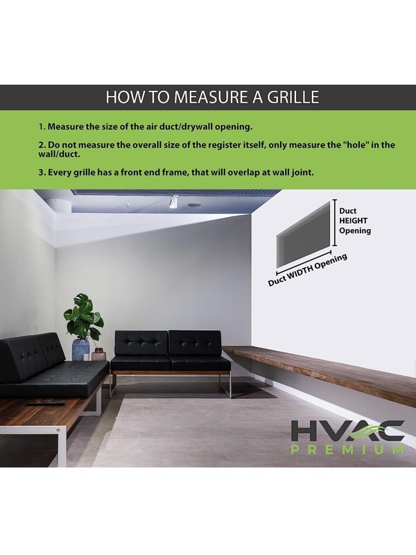 HVAC Premium Adjustable AIR Supply Diffuser (10"w X 6"h, White) gallery