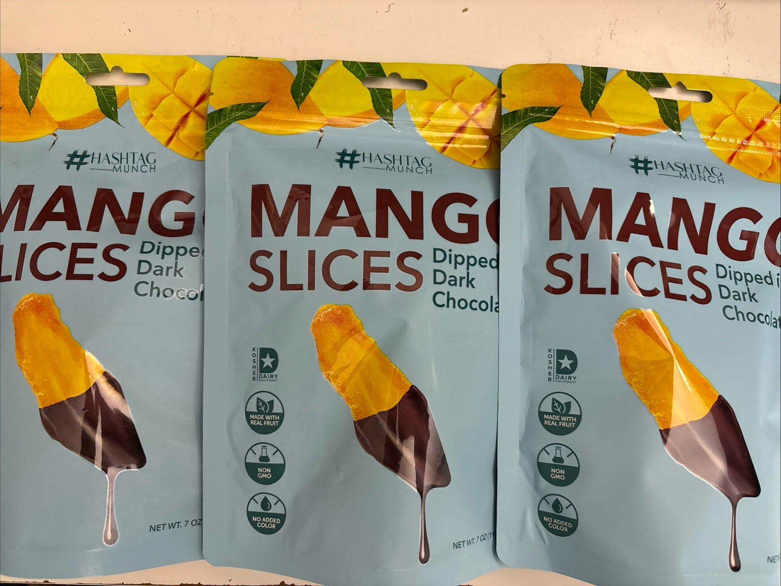 (3x)Mango Dried Fruit All Natural Real Rich Dark Chocolate Dipped Tropical 7 oz gallery