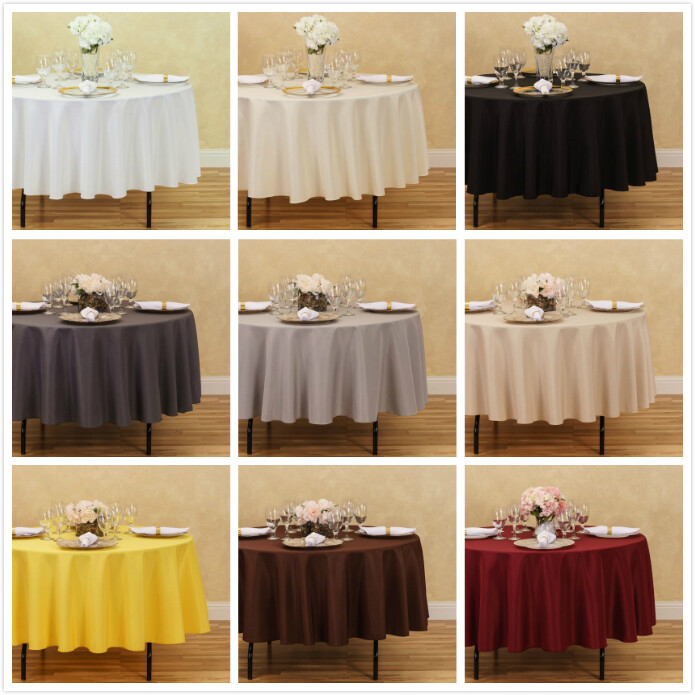 LinenTablecloth 90 in. Round Polyester Tablecloths, 33 Colors! Weddings & Events gallery