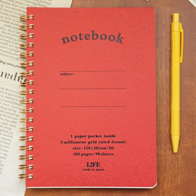 Life Pocket Notes Spiral Bound Notebook: 4 in. x 6 in. (Red) *A6 notebook gallery