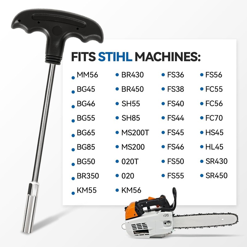 8" (8MM) Socket Wrench for Chainsaws, Trimmers and Blowers 5910 890 2420,Replace gallery