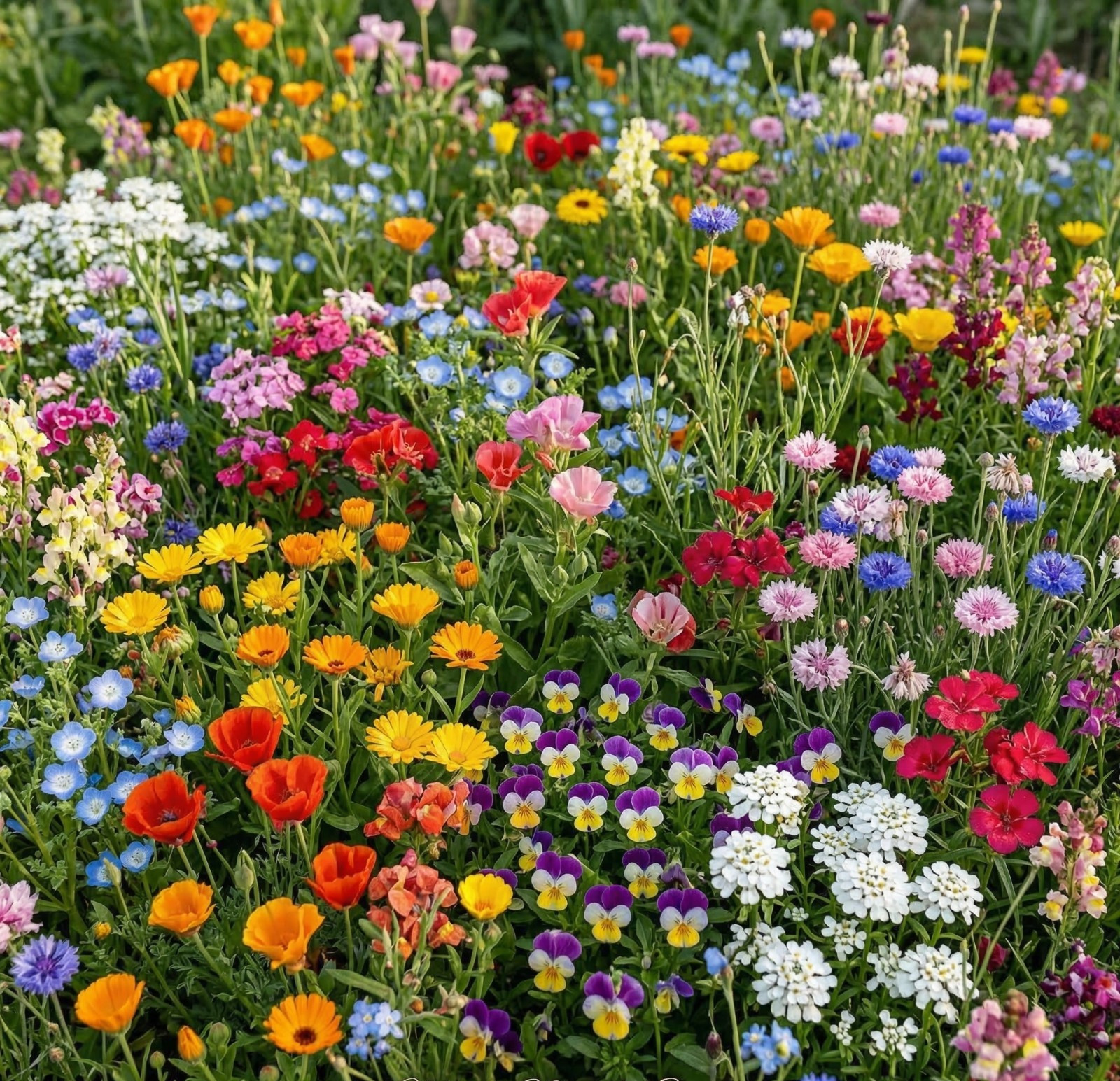 Landscaper’s Pack SHORTY LOW GROW Low Growing Wildflower Mix Border 3000 Seeds gallery