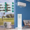 9000 BTU Mini Split AC/Heating System 115V 18 SEER2 Energy Efficient WiFi Alexa gallery