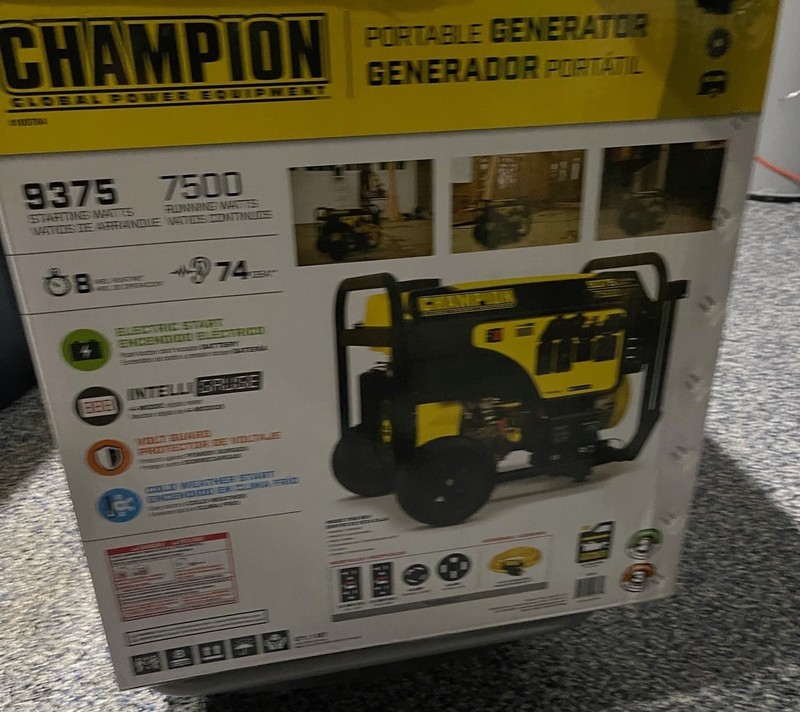 Champion 9375/7500 Generator Model # 100704 FREIGHT SHIPPING OR LOCAL PICKUP USA gallery