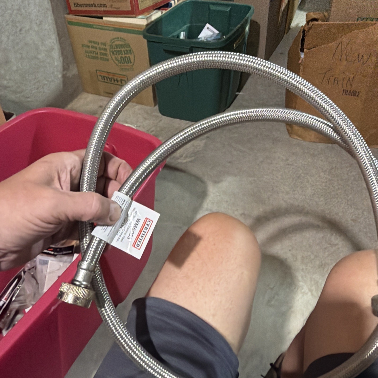 5 ft Stainless Steel Washing Machine Hose 3/4" FGH x 3/4" FGH WM60SS gallery